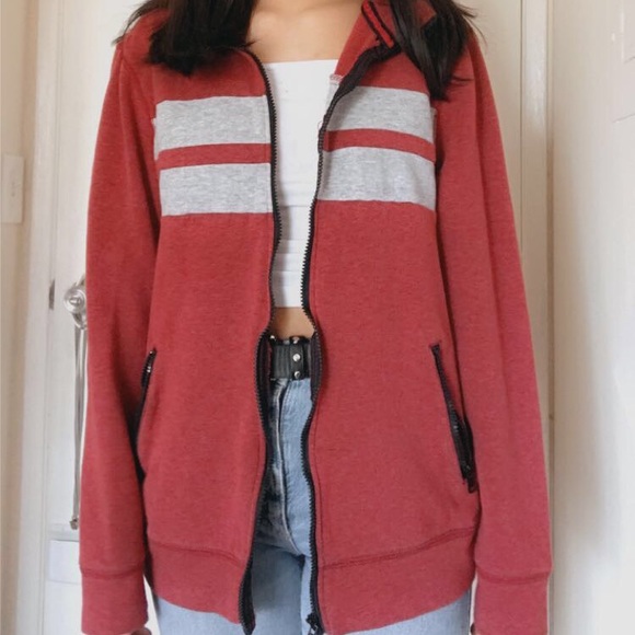 Burgundy 90s jacket - Picture 3 of 6